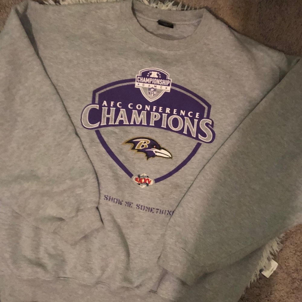ravens NIKE crew neck sweatshirt